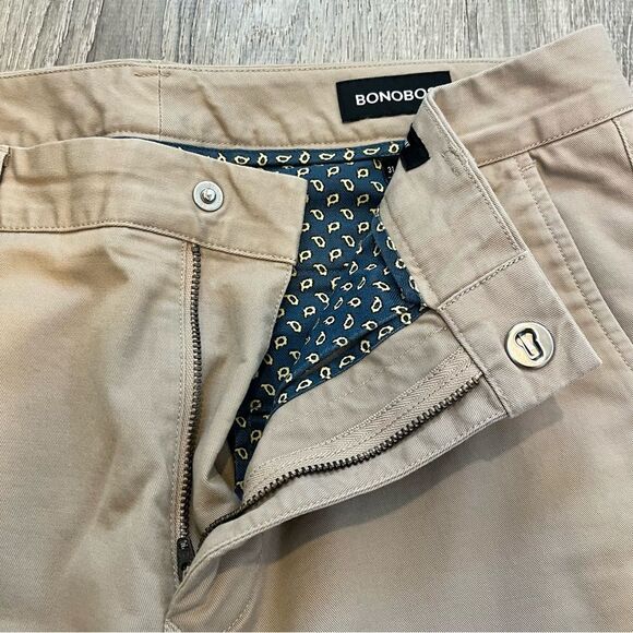 BONOBOS Skinny Stretched Washed Chino Pants in The Kahkis Size 31/30 - Picture 14 of 16